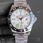 Swiss Replica Rolex Explorer II Black Ceramic Bezel White Face 42mm Rolex Watch
